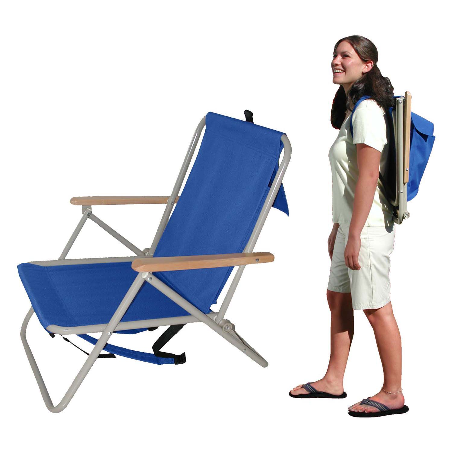 Wearever backpack beach chair with footrest