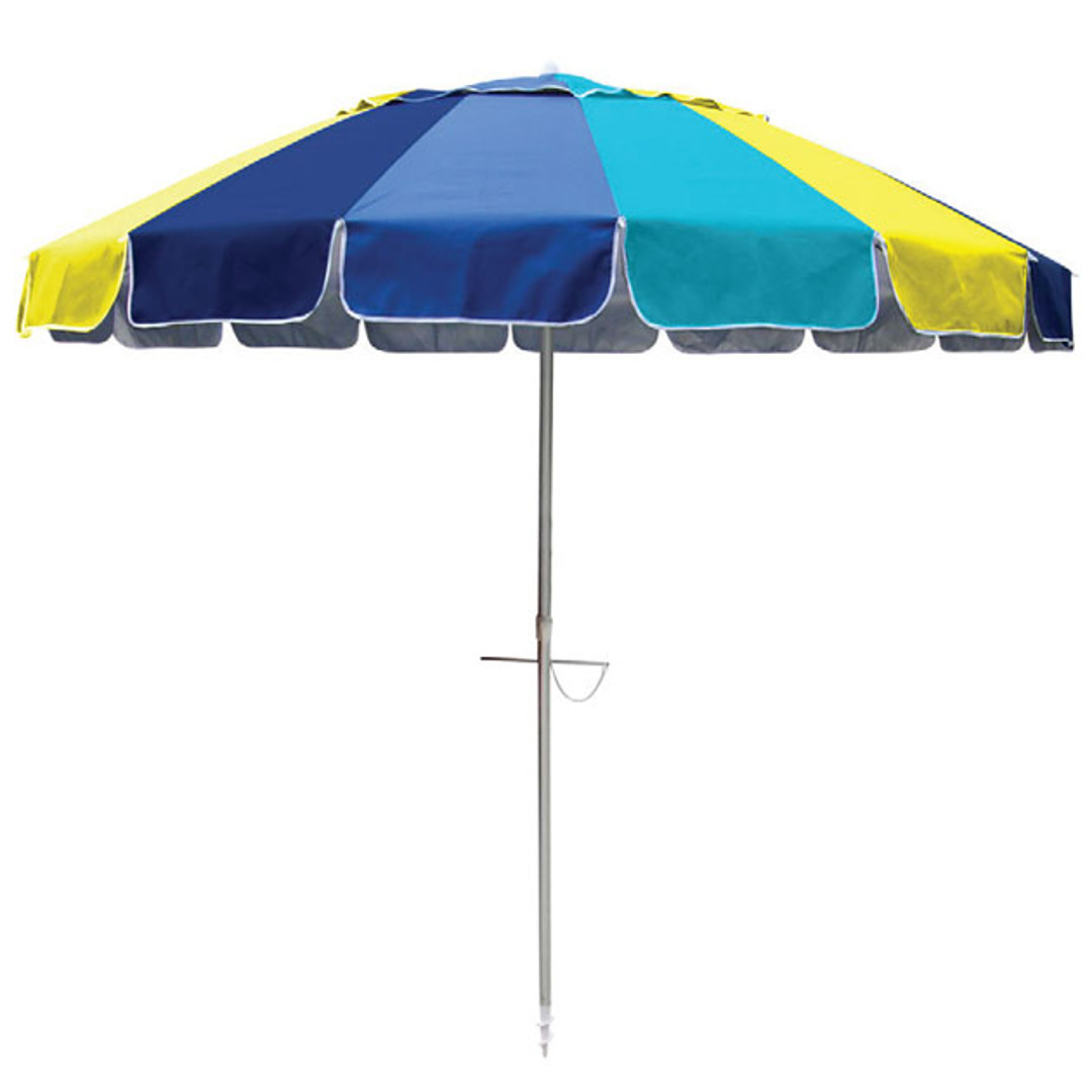 Masquerade Beach Umbrella - Huge 8ft Canopy - Marine - BeachKit